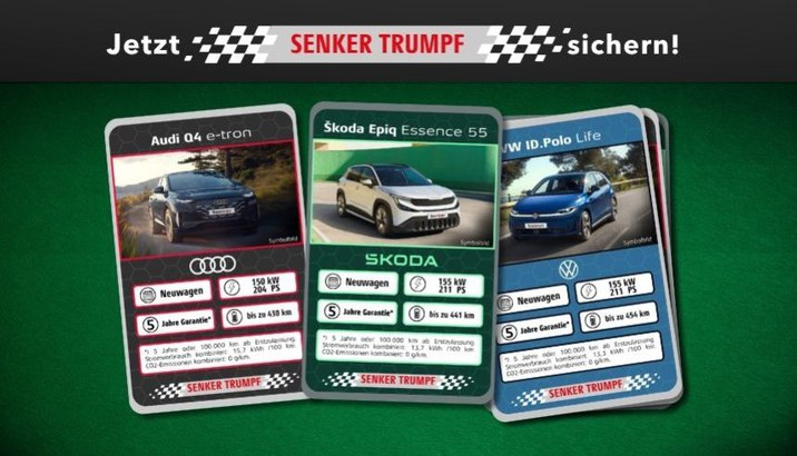 Sichern Sie sich jetzt die Top-Modelle der Marken VW, Audi, SEAT, Škoda, CUPRA und VW Nutzfahrzeuge zu Top-Konditionen.
