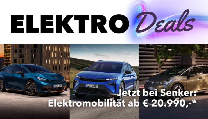 Die Senker Elektro Deals. Jetzt E-Mobilität ab € 20.990,-* erleben!