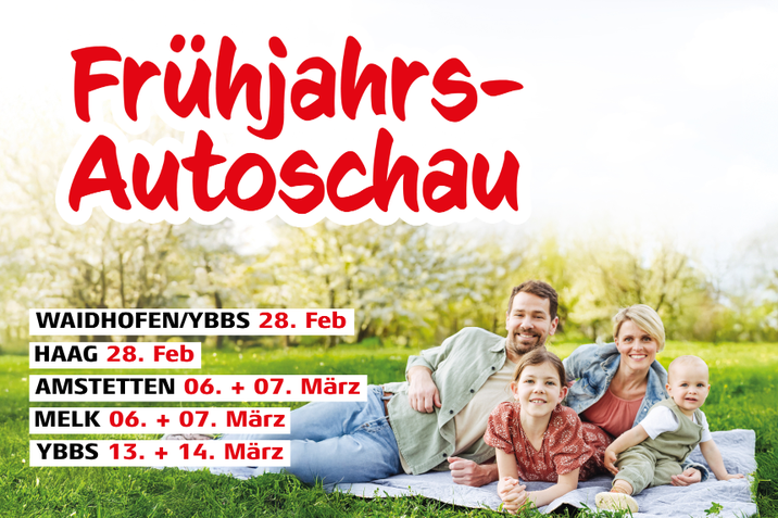 Wir laden Sie, Ihre Familie und Freunde zu unseren traditionellen Frühjahrs-Autoschauen ein.