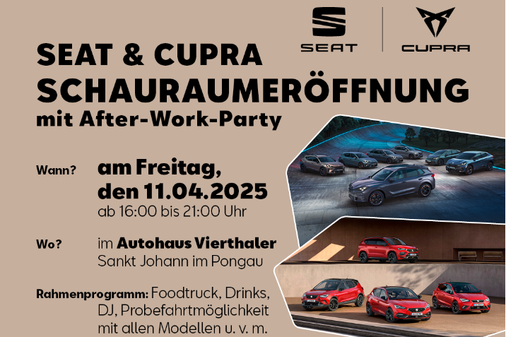 CUPRA/SEAT SCHAURAUMERÖFFNUNG