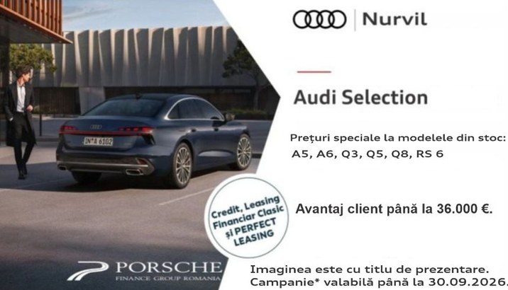  Reducere Audi A5, A6, Q3, Q5, Q8, RS 6